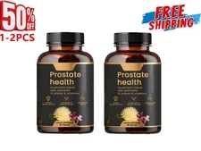 1-2X Prostate Health Capsules,Support for Men’s Wellness90pcs Natural Body Care/