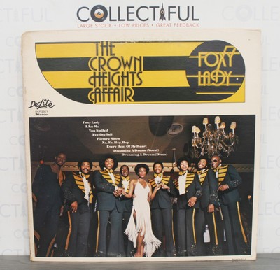 CROWN HEIGHTS AFFAIR - FOXY LADY - DE-LITE WHITE LABEL PROMO 1975 - VINYL LP 