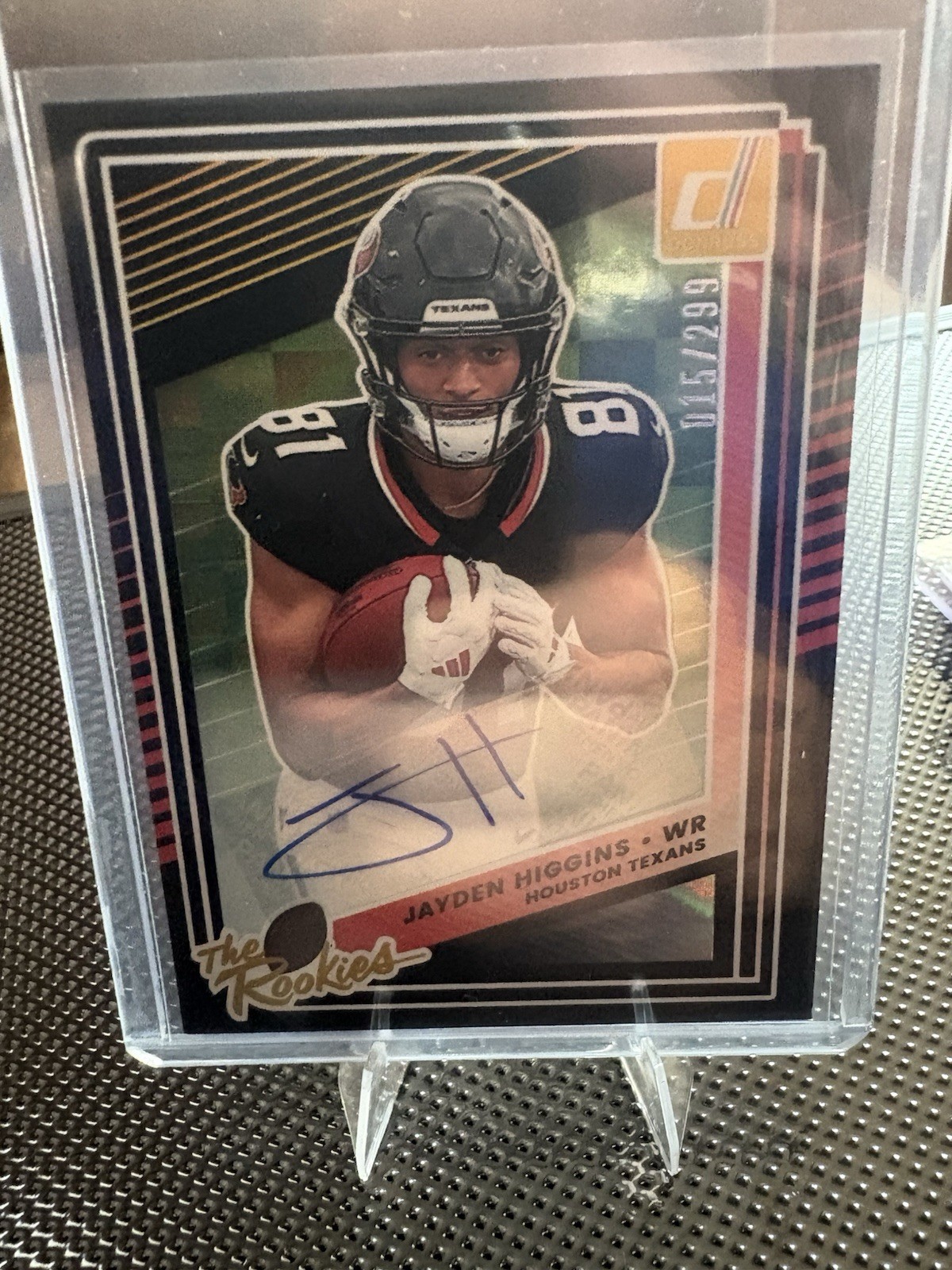 2025 Panini Donruss Jayden Higgins The Rookies Autograph Auto #292/299