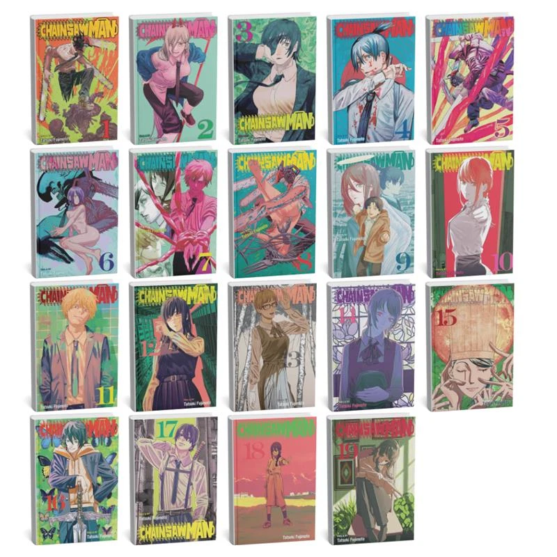Chainsaw Man Manga Set English Volumes 1-19 Paperback Tatsuki Fujimoto