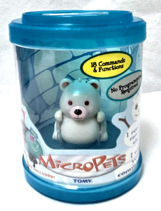 NEW SEALED 2002 Tomy MicroPets BONGO Bear Interactive Toy
