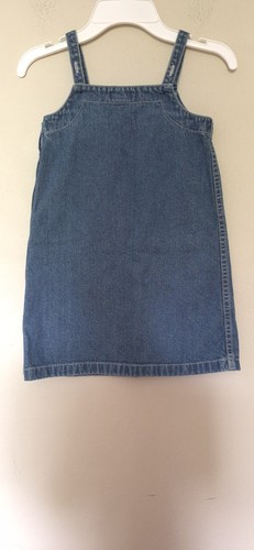 Ralph Lauren Girl's Vintage 90's Bear Light Blue Denim Sun Jean Dress Size 5 - Picture 9 of 12