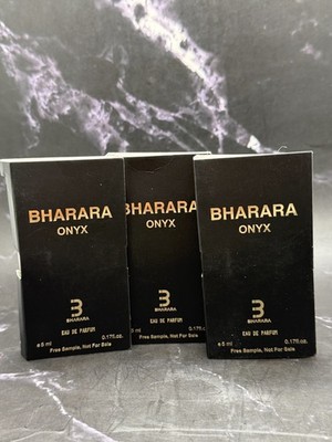 Lot/3 Bharara Onyx Eau De Parfum Travel Sample - 0.17 oz / 5 ml  x 3