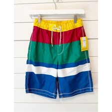 NWTs Gap Boys Multicolor SPF 50 Swim Trunks Size 8 Medium