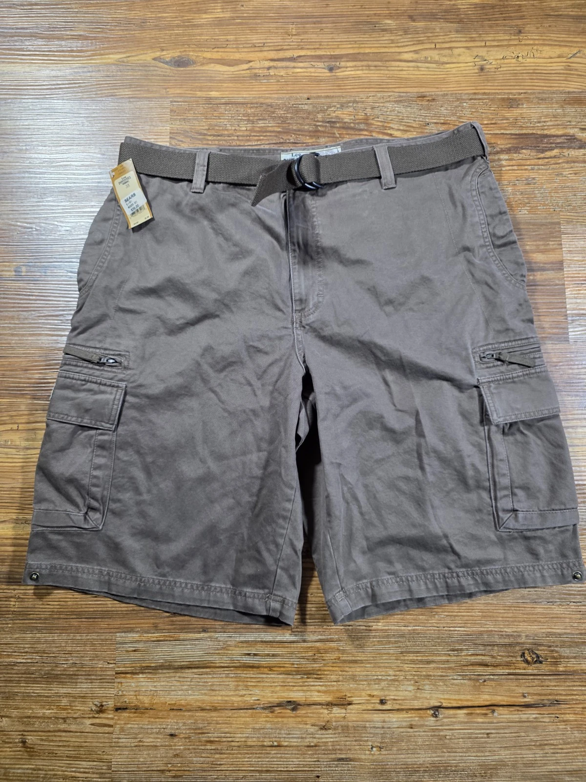 Lee Dungarees Men’s Cargo Shorts With Belt Size 38 New With Tags