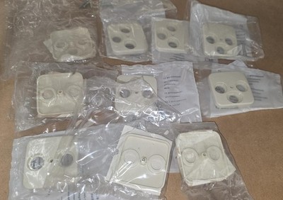 5+5 x Busch Jäger 1743-03-212 2531-212 Antennen Abdeckung steckdose TV 2 3 Loch 