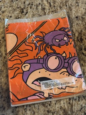 Vtg 1998 Rugrats Halloween Leaf Bags 2 Pack Tommy Chuckie Angelica Reptar 90s