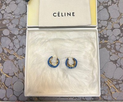 Celine Phoebe Philo Ära Ohrringe Durchmesser 1,4 in Designer Modeschmuck