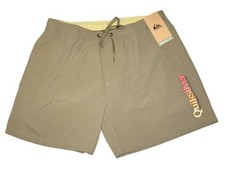 QUIKSILVER Mens Fineline Volley Swim Shorts Light Khaki Medium