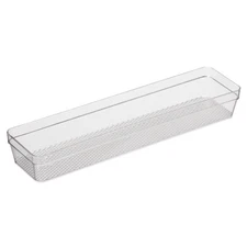Oggi Clear Drawer Organizer - 3" X 12.5" - Ideal for Organizing Kitchen Drawers,
