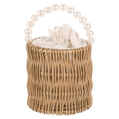 #ad #ad Women Straw Crossbody Bag Cylindrical Rattan Bag Straw Clutch Purse
