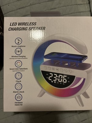 Smart Light Sound Machine with Wireless Charger Multifunctional Sleep Aid Alarm