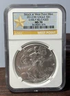 2012 W  Silver Eagle $1 NGC MS70 Early Releases - West Point Label