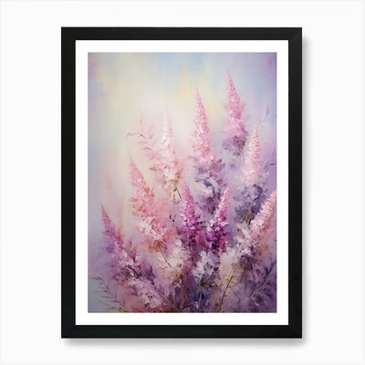 Lupine Blumen Kunstdruck gerahmt Wandbild Poster Leinwanddruck Bild
