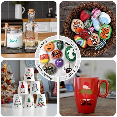 Paint Markers, 12 Pack OilBased Waterproof Quick Dry Permanent Paint