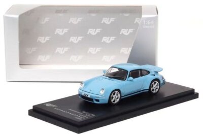 PORSCHE 911 - RUF CTR  - blue - AR Box 1:64