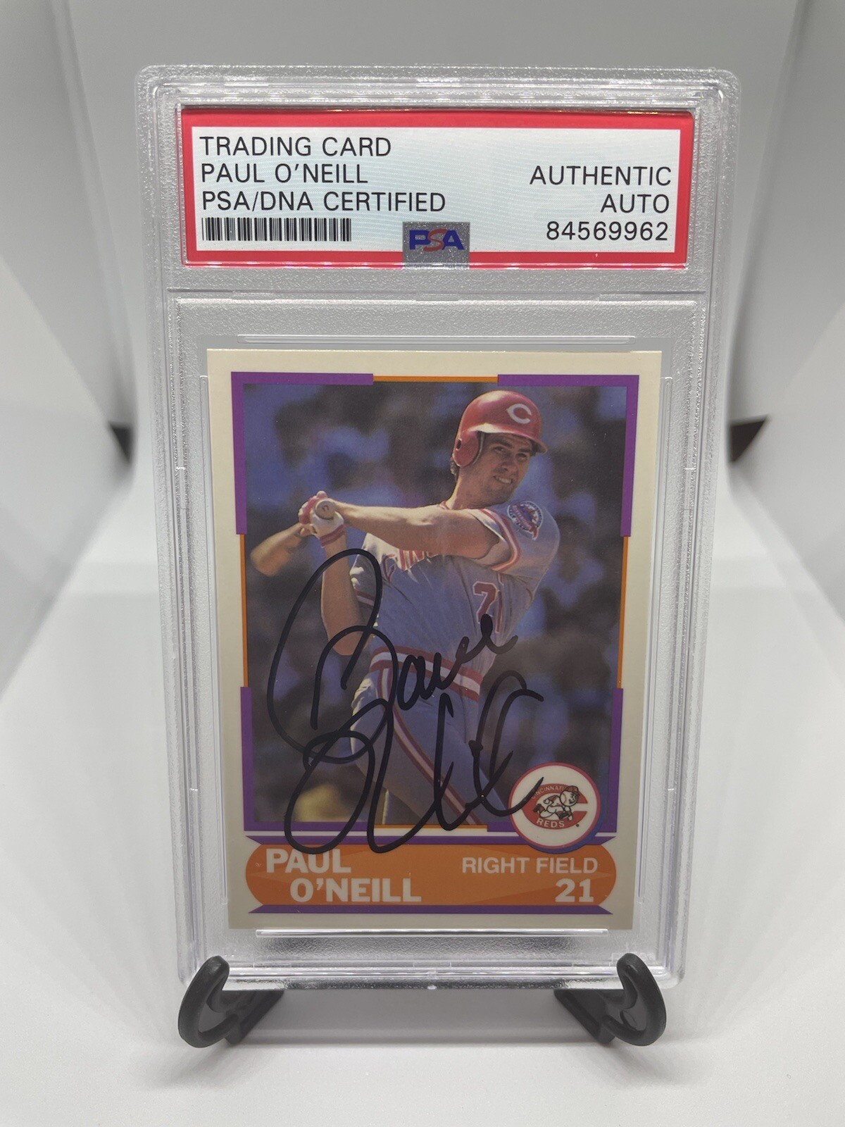1989 Score Paul O'Neill Auto PSA Certified Autograph Signed Card eBay