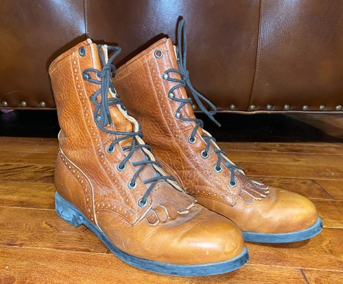 Vintage Women’s Justin Boots Lace Up Brown Size 7.