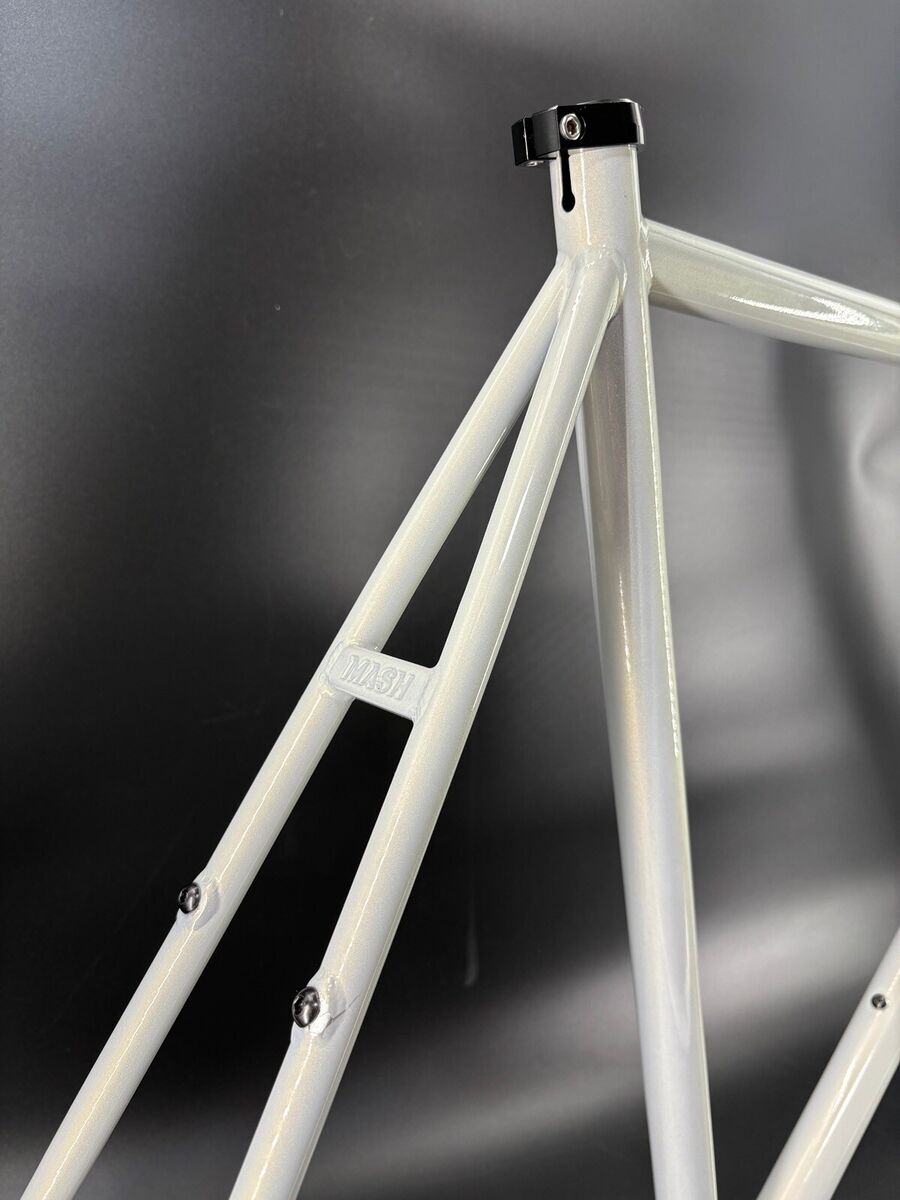 Mash SF Steel Frameset Pearl Fog 60cm XL Frame Track Fixed Mash SF Steel Frameset Pearl Fog 60cm XL Frame Track Fixed