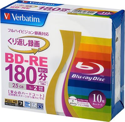 Barbatim Japan (Verbatim JAPAN) Against recording Blu-ray Disc BD-RE 25GB 1