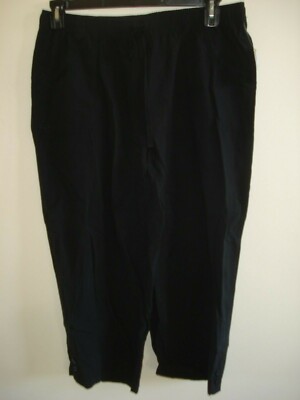 Ladies Cropped  Pants Black Size Small   Laura Scott