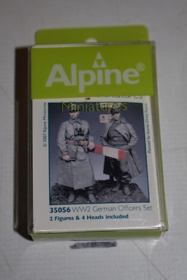 Alpine Miniatures 35056 WW2 German Officers Set 1:35 NEU mit OVP