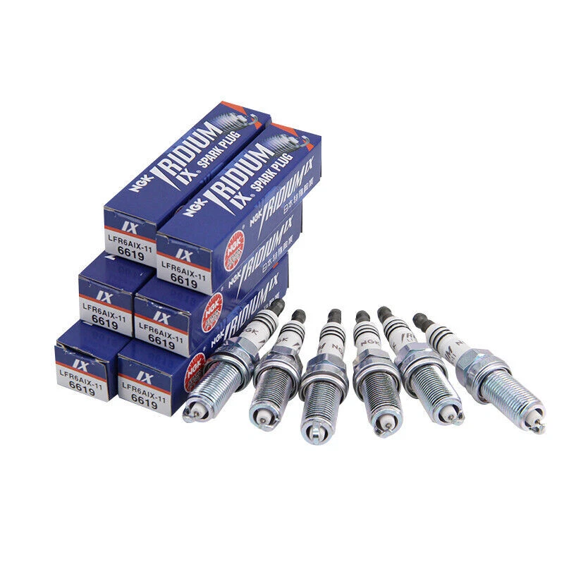 Bujía de resistencia IX 6 piezas NGK LFR6AIX-11 6619 para Lexus Mercedes-Benz Foto 2 de 4