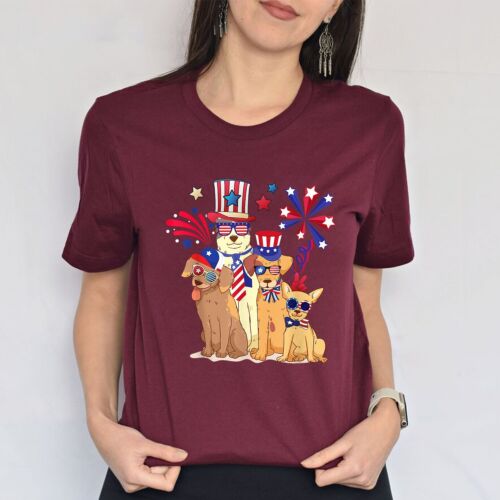 4th Of July Patriotic Gnome American Flag Colored Gnome For Men Women T-Shirt - Picture 18 of 22