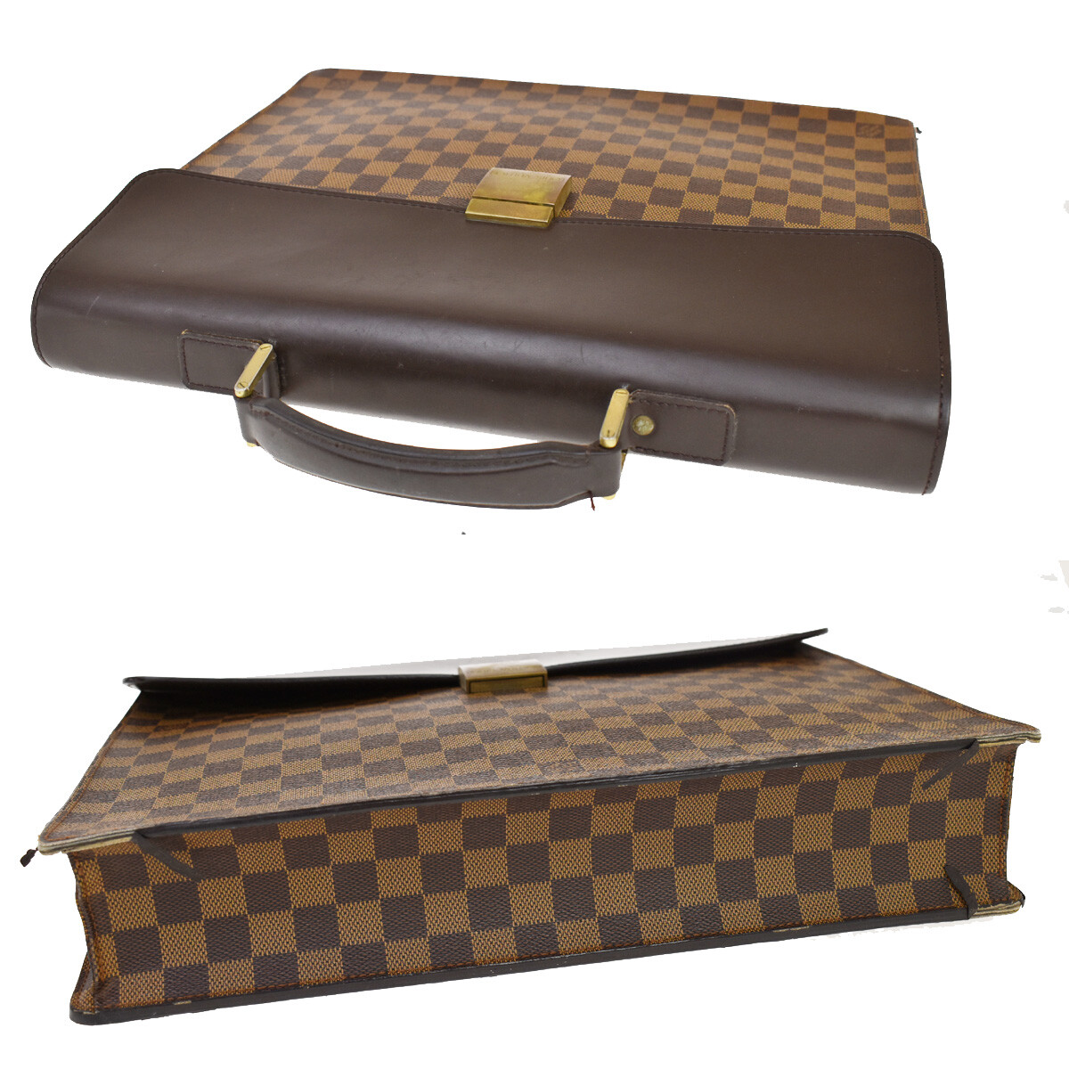 louis vuitton briefcase altona damier ebene pm brown