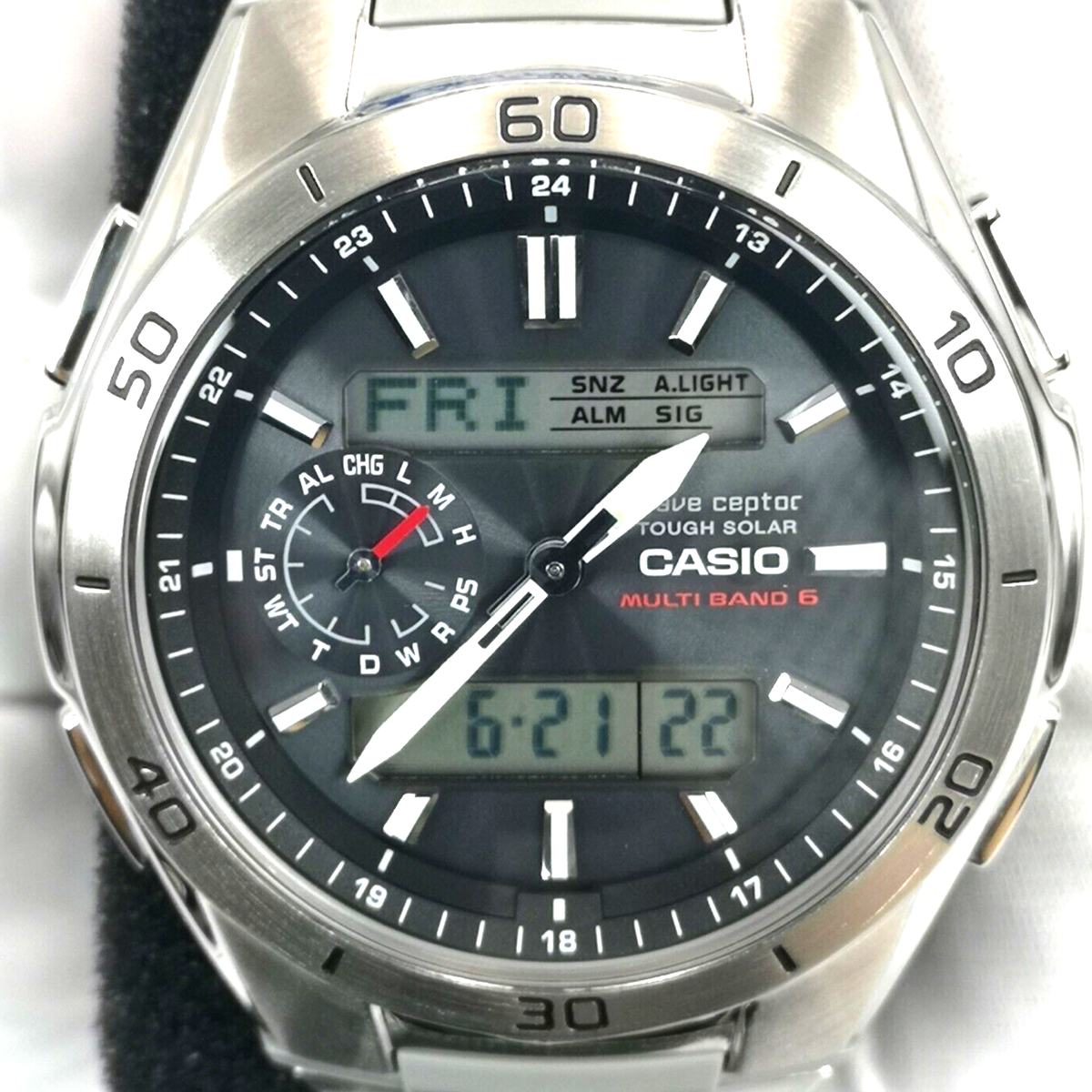 CASIO WAVE CEPTOR WVA-M650D-1AJF Black Tough Solar Atomic Men's
