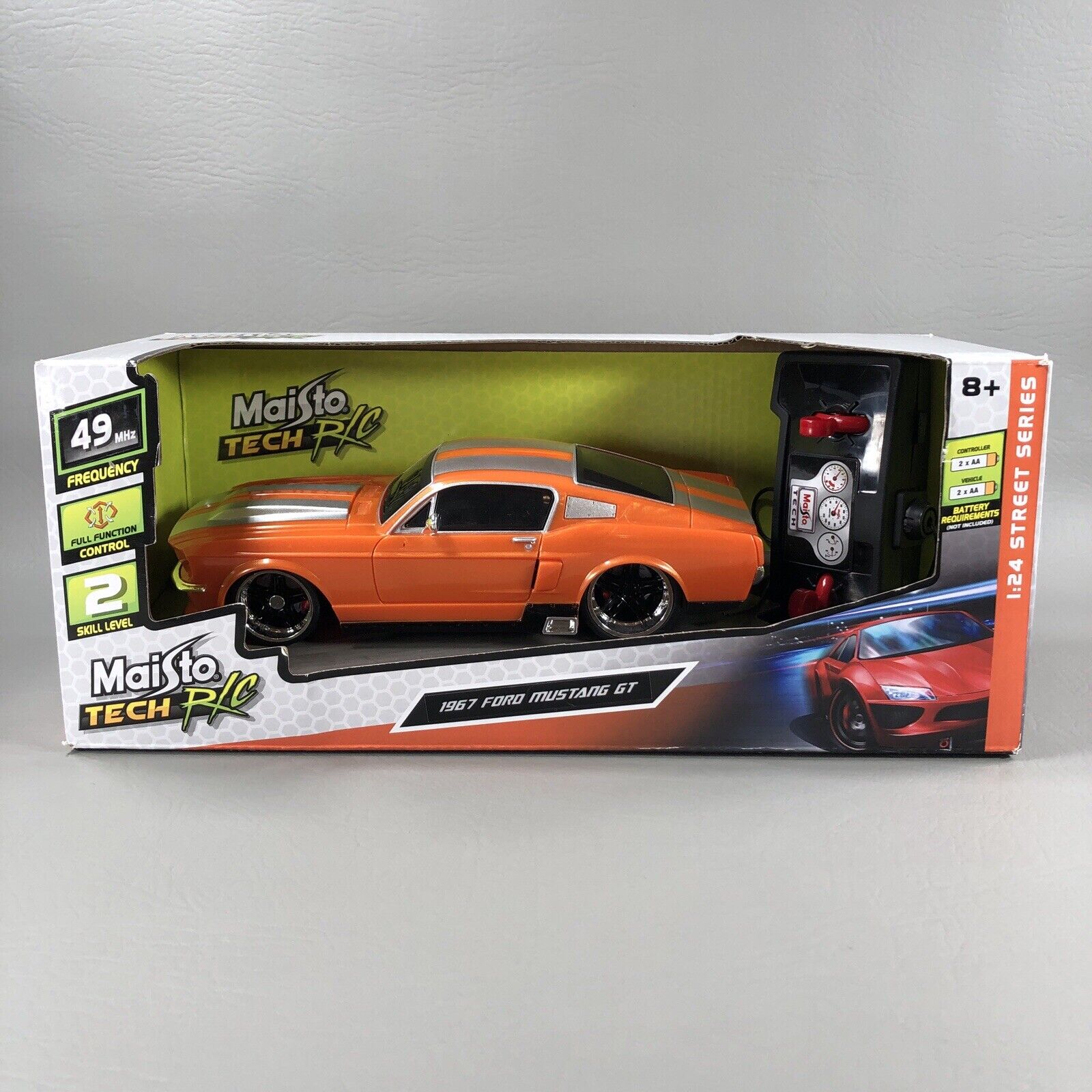 Maisto Tech RC 1967 FORD MUSTANG GT 1:24 Scale Batteries Required