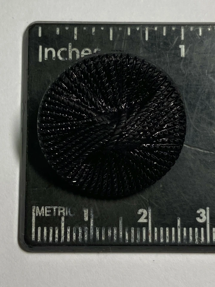 NEGRO Ligero Botón Imitación Cesta/Diseño Puntada a Mano 15, 25mm Foto 3 de 4