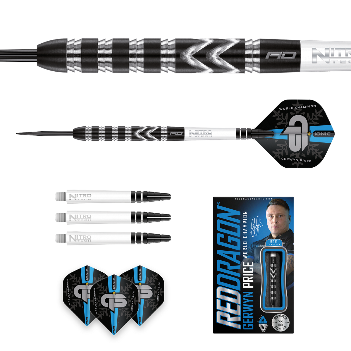 26 GRAM GERWYN PRICE RED DRAGON WORLD CHAMPION SE 90