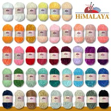 Himalaya 3 X 100 G Velours Chenille Laine Fait Main Amigurumi Tricot 42 Couleurs