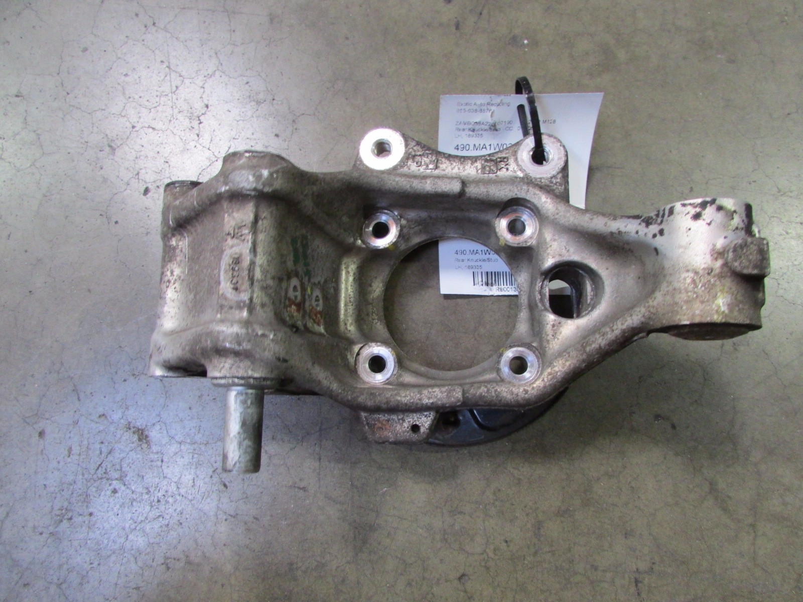 Maserati Coupe, Spyder, LH, Left Rear Knuckle/Stub, w/out Hub, Used, P/N 183590