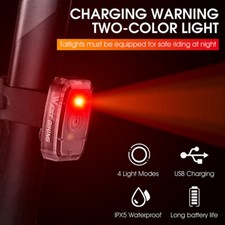 WEST BIKING Cycling Taillights Smart Warning Bike Rear Light Seat Saddle Light