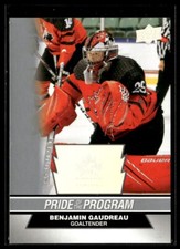 2023-24 UD Team Canada Juniors Pride Of The Program Benjamin Gaudreau #79