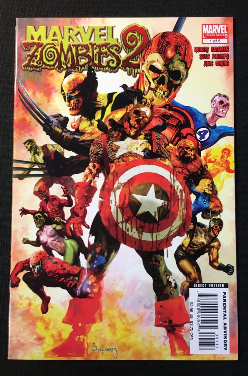 MARVEL ZOMBIES 2 Issue 1 CIVIL WAR 1 Homage NM Arthur Suydam