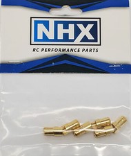 NHX 6.0mm Gold Plated Bullet Adapter Connector Male 6Pcs/Bag