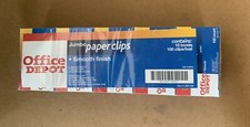 Office Depot Jumbo paper clips smooth finish 10 boxes 100 clips/box