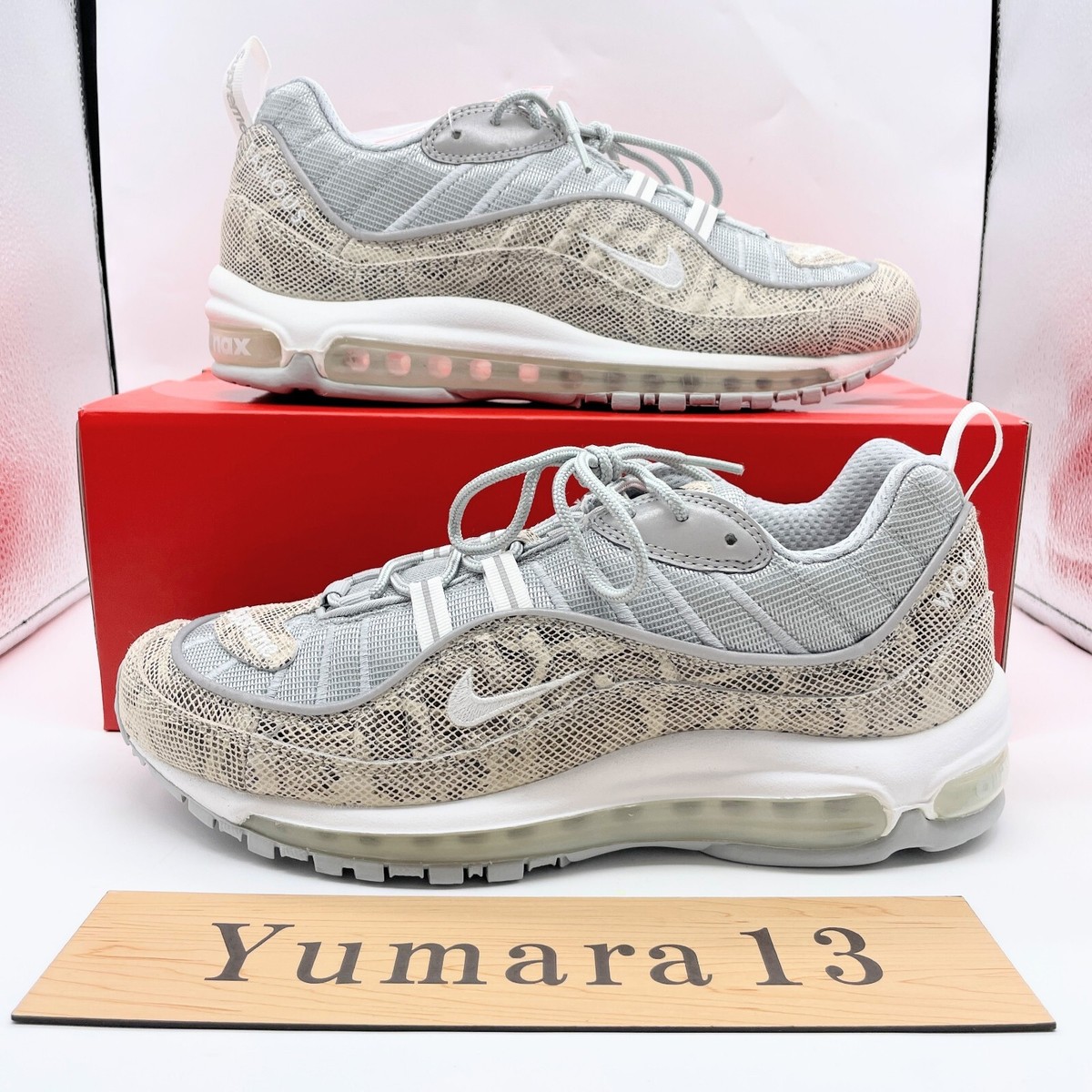 Supreme × Nike Air Max 98 Snakeskin 844694-100 Men's Size | eBay Supreme × Nike Air Max 98 Snakeskin 844694-100 Men's Size | eBay