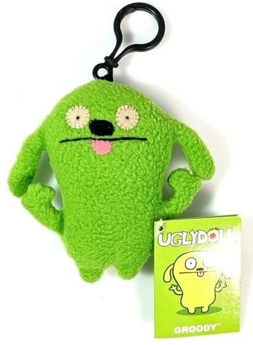 Schlüsselanhänger Uglydoll Groody Clip on Plüschpuppe Spielzeug Kind Rucksack Schule Zuhause 4,3 Zoll - Bild 2 von 2