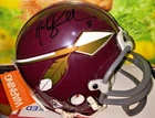 Mark Brunell AUTO Signed Washington Redskins Mini Riddell Throwback Helmet RARE