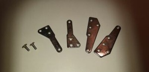 Scharniere/Halter (Tür) aus Electrolux RM 250 N Kühlschrank Oldtimer