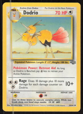 Pokemon TCG Jungle #34/64 Dodrio LP | eBay