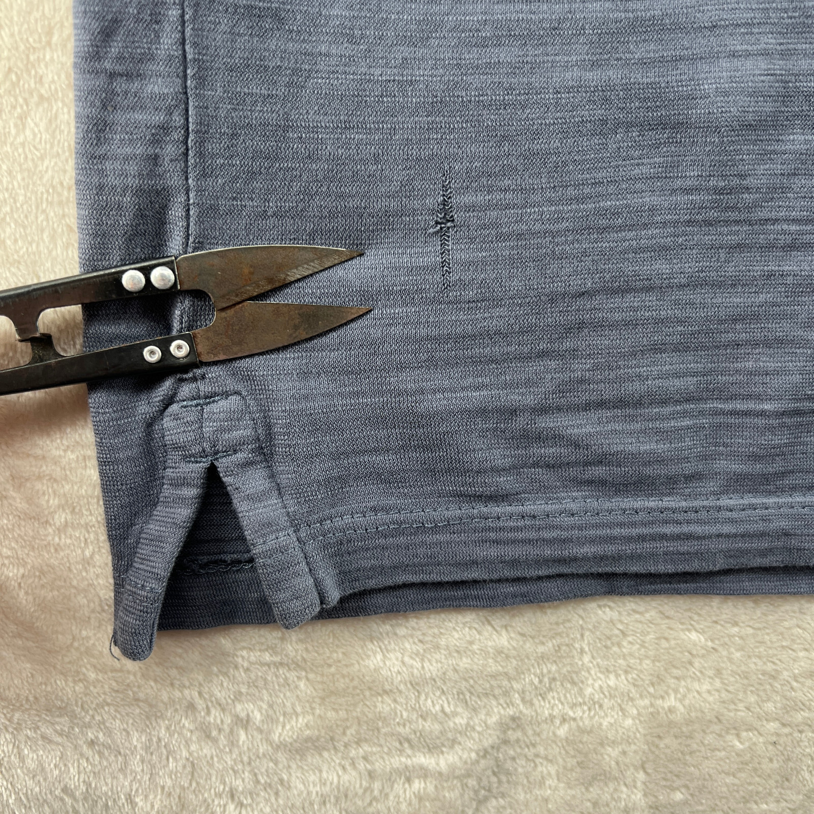 Hugo Boss Regular Fit Men's Size XL Steel Blue Long Staple Cotton Polo Shirt thumbnail 9