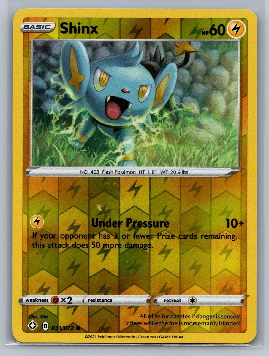 SHINX 031/072 SHINING LEGENDS POKEMON (REVERSE HOLO) *TEXCARDS* | eBay