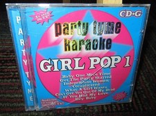 PARTY TYME KARAOKE: GIRL POP VOLUME 1 MUSIC CD, 8 GREAT TRACKS, LYRICS INCLUDED