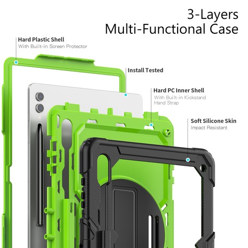 For Samsung Galaxy Tab A9 Plus / S9 FE+ Heavy Duty Rugged Case Screen Protector - Picture 36 of 104