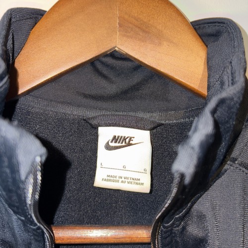 NIKE Track Jacket, Youth L Black Full Zip Long Sleeve Athletic Casual - Kids - Picture 4 of 8